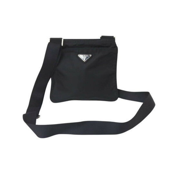Prada Bag Shoulder nylon black triangle - Picture 1 of 9